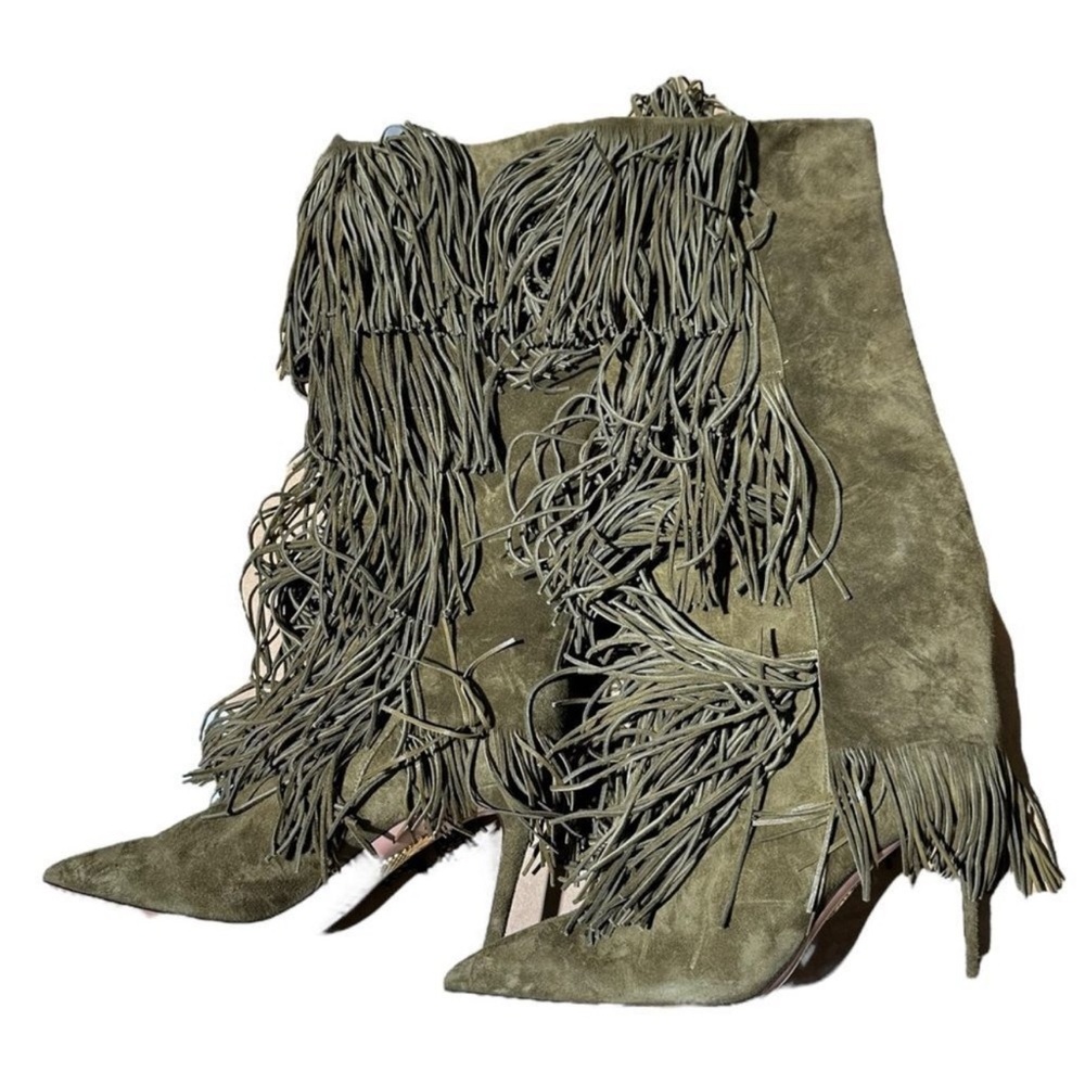 Aquazzura women fringe boots - Picture 4 of 11
